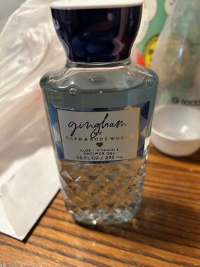 Bath & Body Works Gingham Shower Gel - Blue & Navy